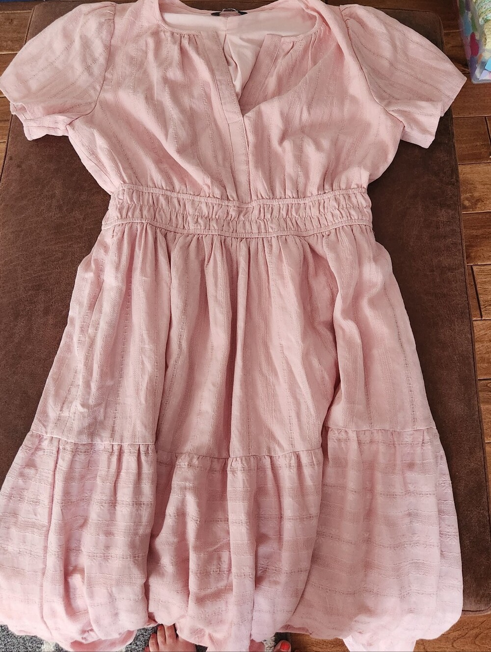 BTFBM Classic Pink Tiered Maxi Dress